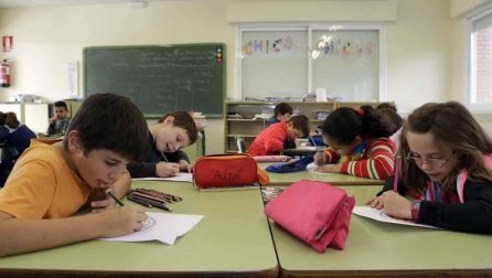 Escolares del colegio Martín de Azpilcueta