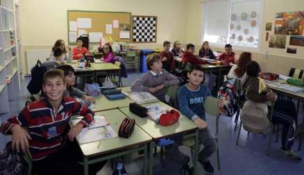 Escolares del colegio Martín de Azpilcueta