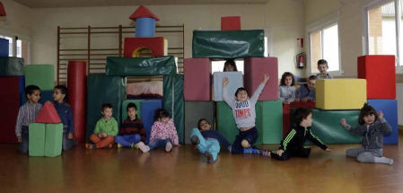 Escolares del colegio Martín de Azpilcueta