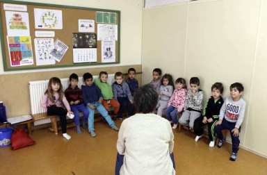 Escolares del colegio Martín de Azpilcueta