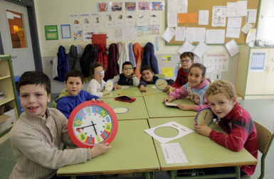 Escolares del colegio Martín de Azpilcueta