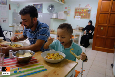 Refugiados en Atenas