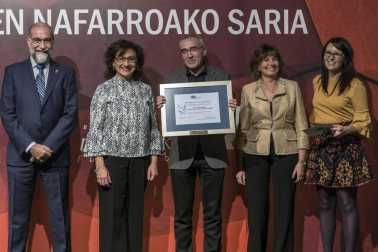 Acto de entrega de los Premios a la Excelencia que otorga la Fundación Navarra para la Excelencia.