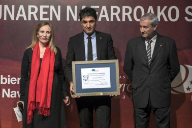 Acto de entrega de los Premios a la Excelencia que otorga la Fundación Navarra para la Excelencia.