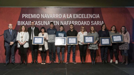 Acto de entrega de los Premios a la Excelencia que otorga la Fundación Navarra para la Excelencia.