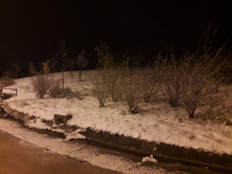 La nieve ha llegado con el mes de diciembre a Pamplona.