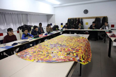 Estudiantes del IESO La Paz.