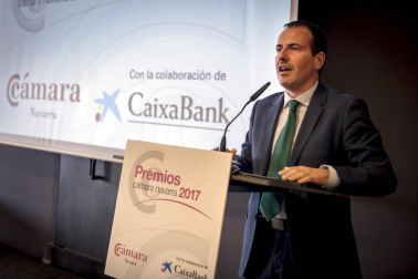 Acto de entrega de premios a la Trayectoria Empresarial a Juan María Antoñana; la empresa Tenerías Omega recibió el premio a la Internacionalización e Industrias San Isidro, el premio a la Innovación.
