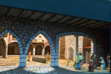 Once dioramas y dos grandes belenes integran la exposición de la Asociación de Belenistas Santa Ana de la capital ribera que ayer abrió sus puertas. Un montaje navideño de un pueblo costero es la “sorpresa” de la 23 edición de esta tradicional muestra