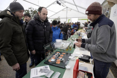 Desde los pedazos más pequeños por 5€ hasta lo que los bolsillos de los compradores se pudieran permitir, la XVI Feria de la Trufa vendió este esquisto producto a 1.000€ el kilo.