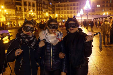 Imágenes de los disfraces de Nochevieja 2017 de Pamplona