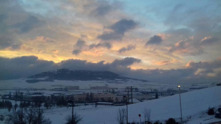 Imágenes enviadas por los lectores de Diario de Navarra de las luvias y las nieves del 6 de enero de 2018.
