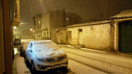 Imágenes enviadas por los lectores de Diario de Navarra de las luvias y las nieves del 6 de enero de 2018.