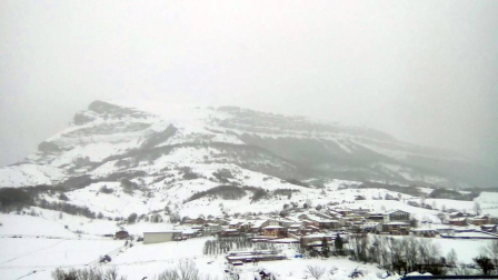 Imágenes enviadas por los lectores de Diario de Navarra de las luvias y las nieves del 6 de enero de 2018.