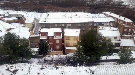 Imágenes enviadas por los lectores de Diario de Navarra de las luvias y las nieves del 6 de enero de 2018.