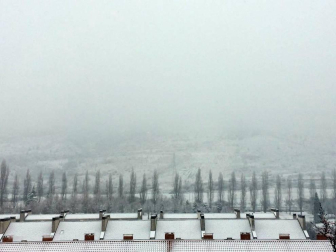 Imágenes enviadas por los lectores de Diario de Navarra de las luvias y las nieves del 6 de enero de 2018.