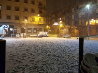 Imágenes enviadas por los lectores de Diario de Navarra de las luvias y las nieves del 6 de enero de 2018.