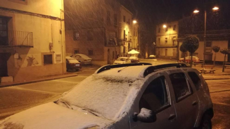 Imágenes enviadas por los lectores de Diario de Navarra de las luvias y las nieves del 6 de enero de 2018.