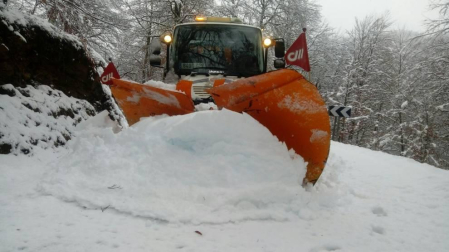 Imágenes enviadas por los lectores de Diario de Navarra de las luvias y las nieves del 6 de enero de 2018.