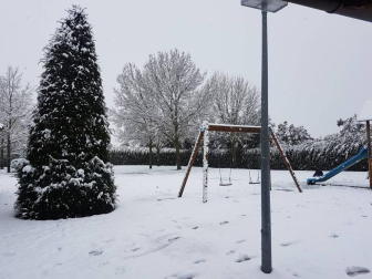 Imágenes enviadas por los lectores de Diario de Navarra de las luvias y las nieves del 6 de enero de 2018.