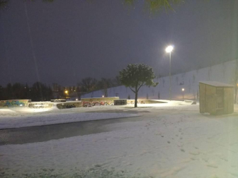 Imágenes enviadas por los lectores de Diario de Navarra de las luvias y las nieves del 6 de enero de 2018.