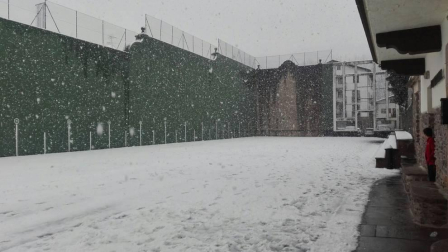 Imágenes enviadas por los lectores de Diario de Navarra de las luvias y las nieves del 6 de enero de 2018.