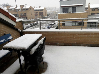 Imágenes enviadas por los lectores de Diario de Navarra de las luvias y las nieves del 6 de enero de 2018.