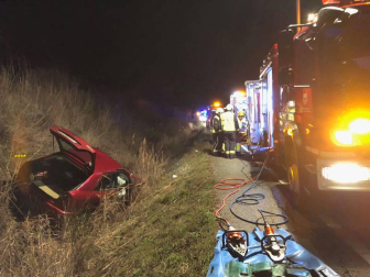 Dos personas han sido rescatadas tras un accidente frontal entre Allo y Lerín,