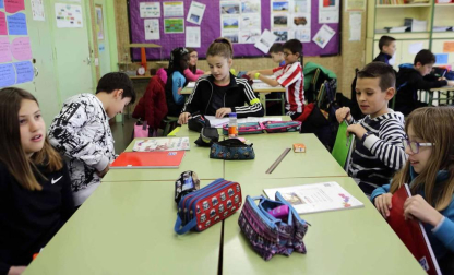 Escolares del CPEIP Marqués de la Real Defensa de Tafalla