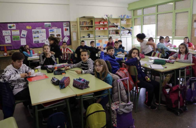 Escolares del CPEIP Marqués de la Real Defensa de Tafalla