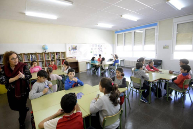 Escolares del colegio Juan Bautista Irurzun