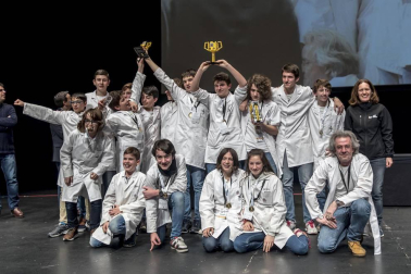 Imágenes de la final de la First Lego League celebrada en Navarra.