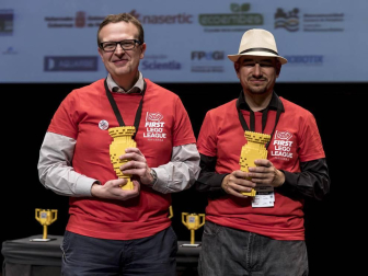 Imágenes de la final de la First Lego League celebrada en Navarra.