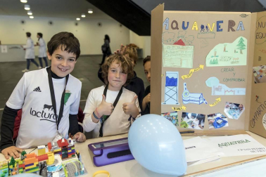 Imágenes de la final de la First Lego League celebrada en Navarra.