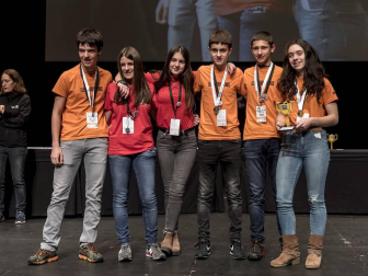 Imágenes de la final de la First Lego League celebrada en Navarra.