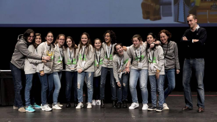 Imágenes de la final de la First Lego League celebrada en Navarra.