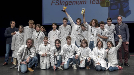 Imágenes de la final de la First Lego League celebrada en Navarra.