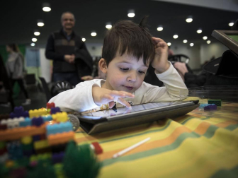 Imágenes de la final de la First Lego League celebrada en Navarra.