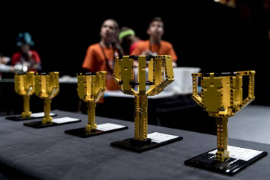 Imágenes de la final de la First Lego League celebrada en Navarra.