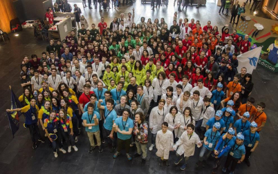 Imágenes de la final de la First Lego League celebrada en Navarra.