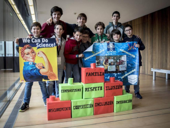 Imágenes de la final de la First Lego League celebrada en Navarra.