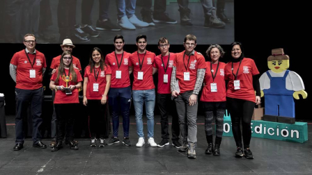 Imágenes de la final de la First Lego League celebrada en Navarra.