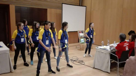 Imágenes de la final de la First Lego League celebrada en Navarra.