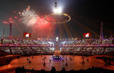 Imágenes de la Ceremonia de Apertura de los Juegos Olímpicos de Invierno de Pyeongchang