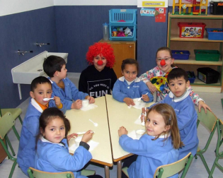 Escolares del colegio Alfonso X el Sabio.