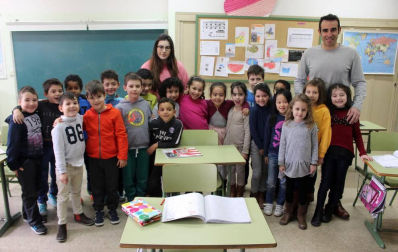Escolares del colegio Alfonso X el Sabio.