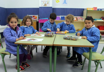 Escolares del colegio Alfonso X el Sabio.
