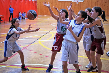 Imágenes de chicos y chicas que juegan a este deporte en equipos de la Comunidad foral.