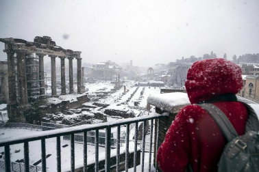 Tras un fin de semana lluvioso, los pronósticos se cumplieron y la ola de frío ha llegado a Italia.
