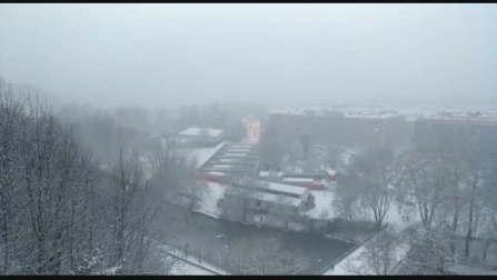 Vïdeo de la nieve sobre la Rochapea
